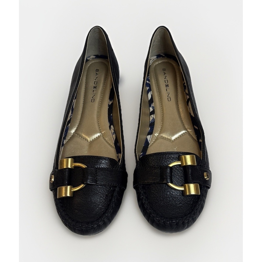 Bandolino Y2K Women's Boldest Moccasin Black Slip On Loafer Moc Toe Size 5.5